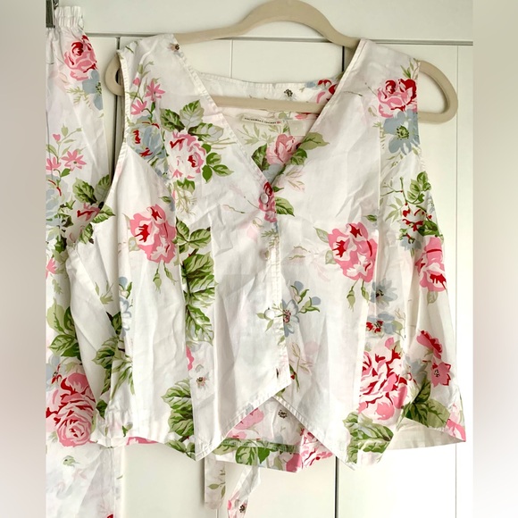 Vintage‎ Victoria’s Secret 3 Piece Pajama Set Robe Floral Y2K 90s Size XL - Picture 2 of 11